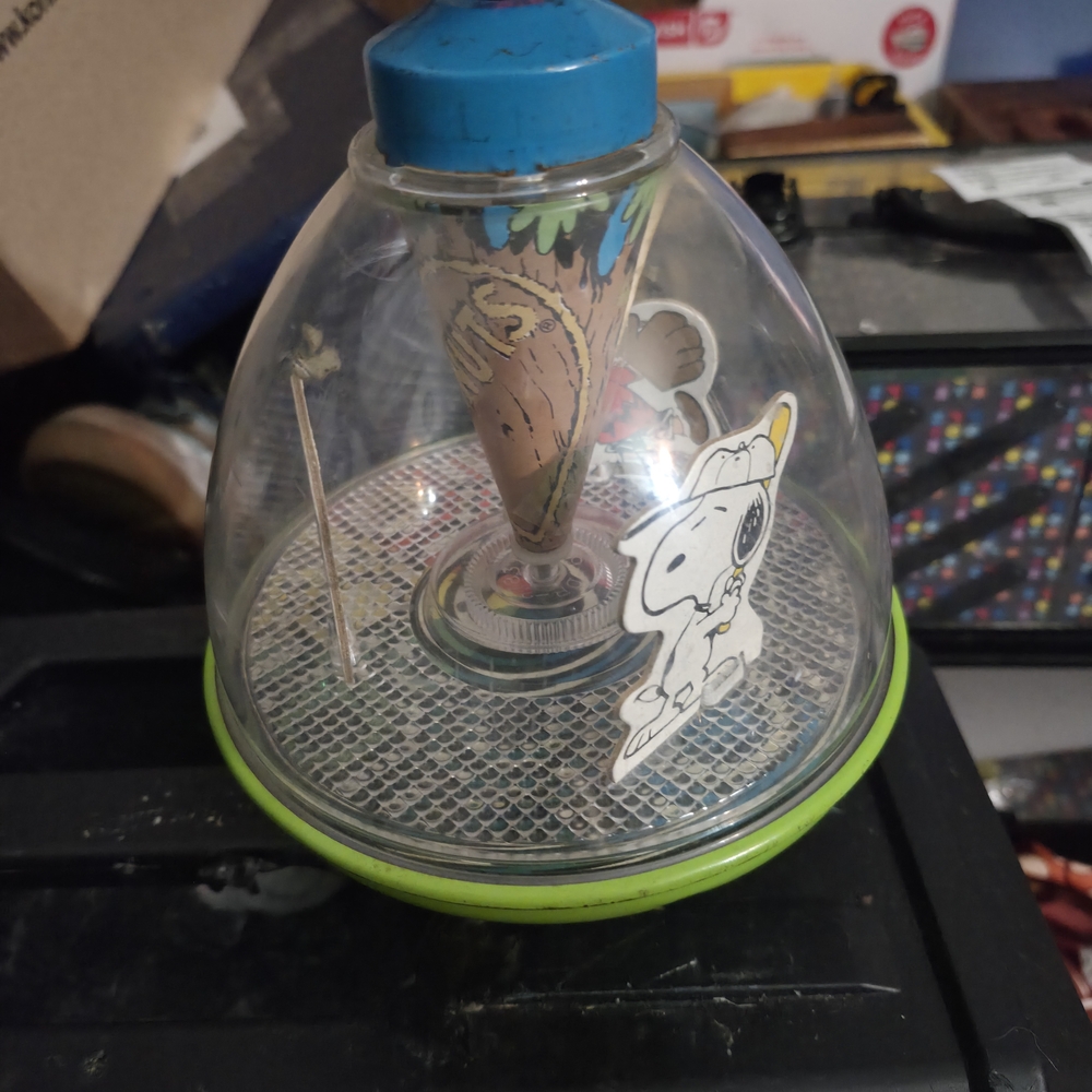 Kids Spinning Top Toy with Blue and Green Accents
